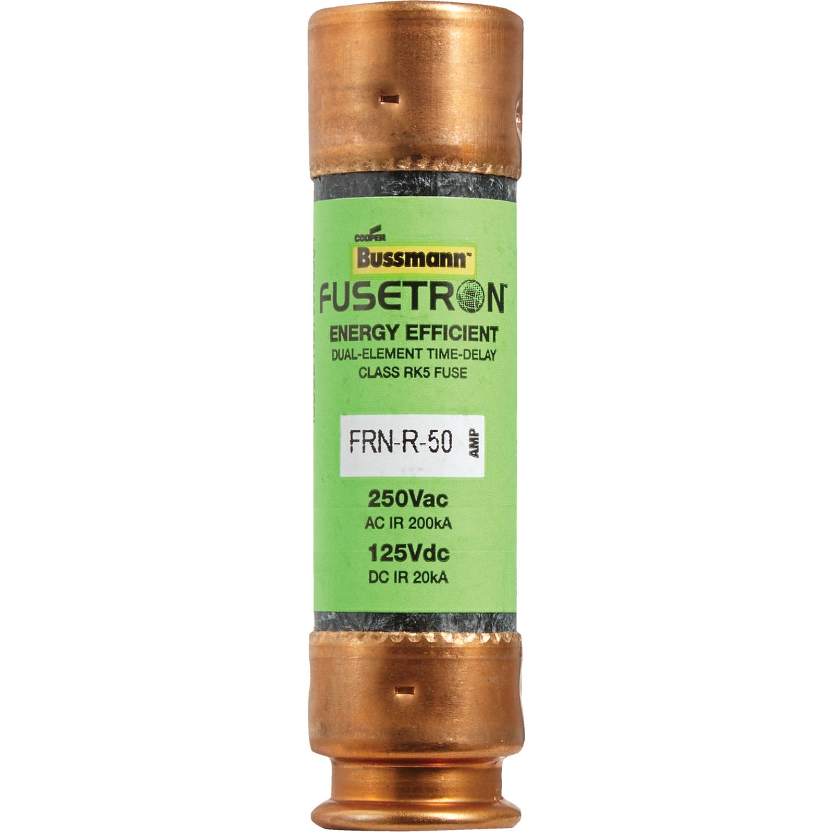 Bussmann 50A FRN-R Cartridge Heavy-Duty Time Delay Cartridge Fuse