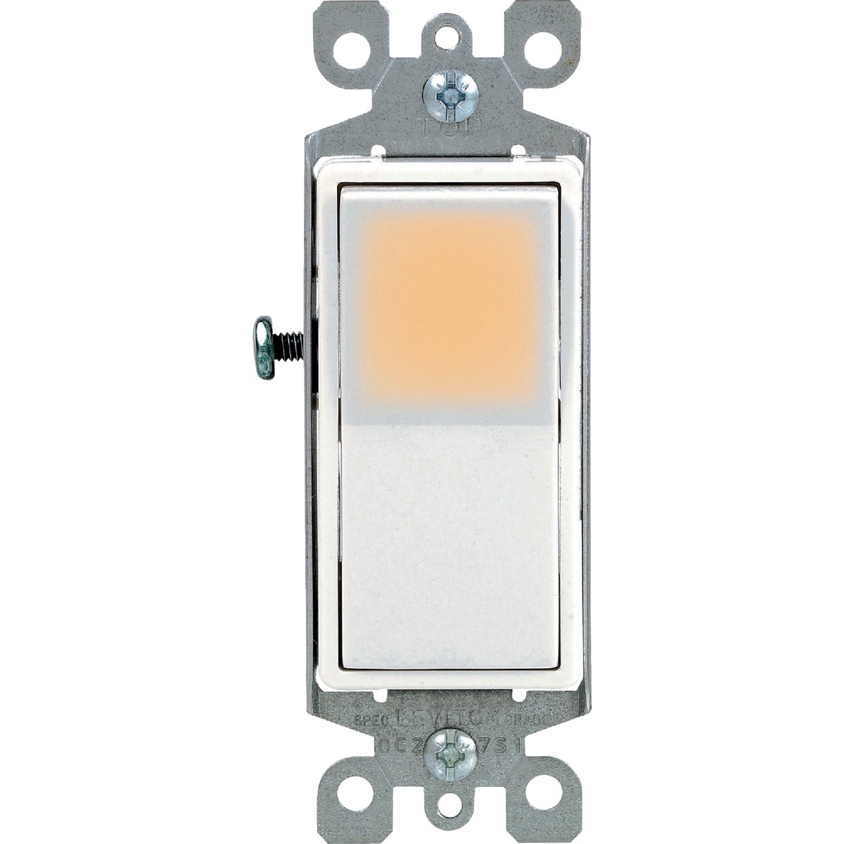 Leviton Decora Residential Grade 15 Amp Rocker Single Pole Switch, White