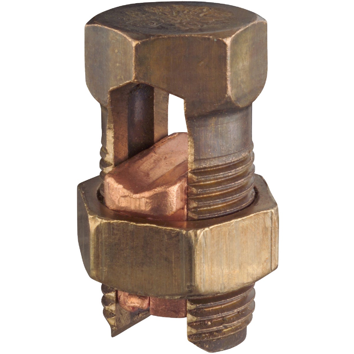 Blackburn 2/0 Str. to 2 Sol. Silicon Bronze Alloy High-Strength Split Bolt Connector