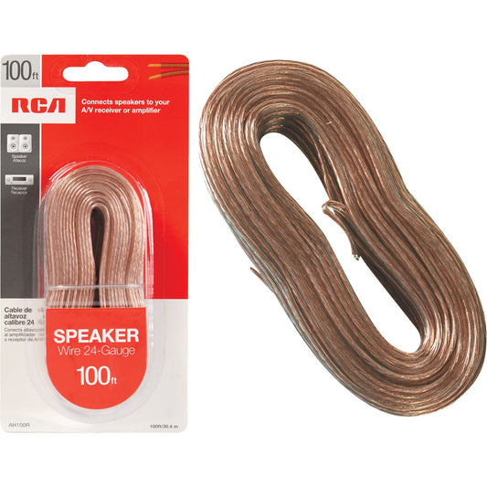 RCA 100 Ft. 24-2 Stranded Speaker Wire