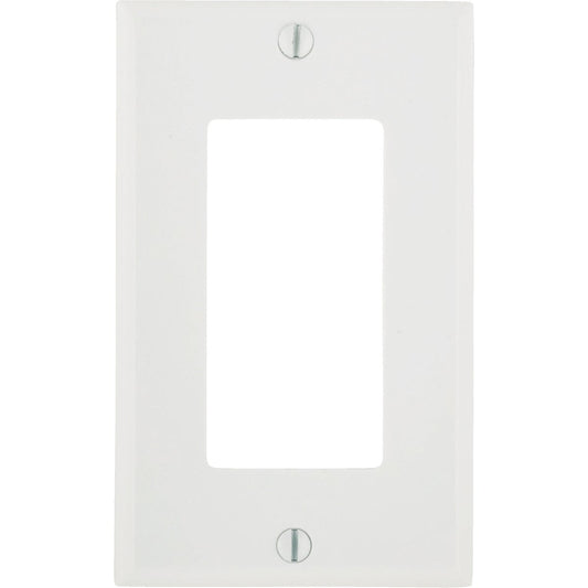 Leviton Decora 1-Gang Smooth Plastic Rocker Decorator Wall Plate, White