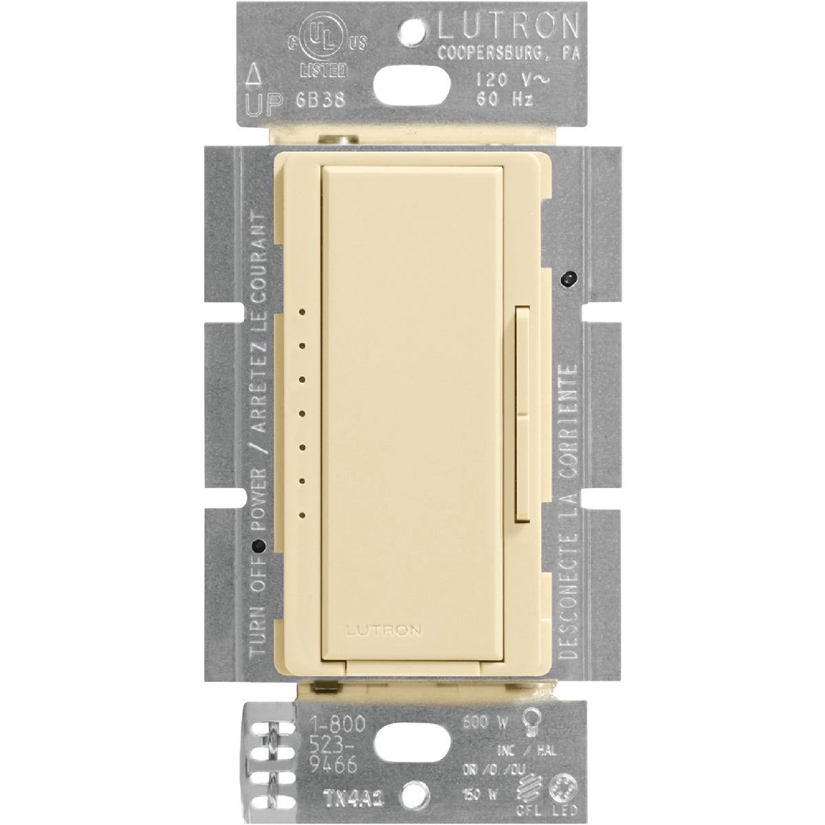 Lutron Maestro CL Ivory 120 VAC Wireless Dimmer