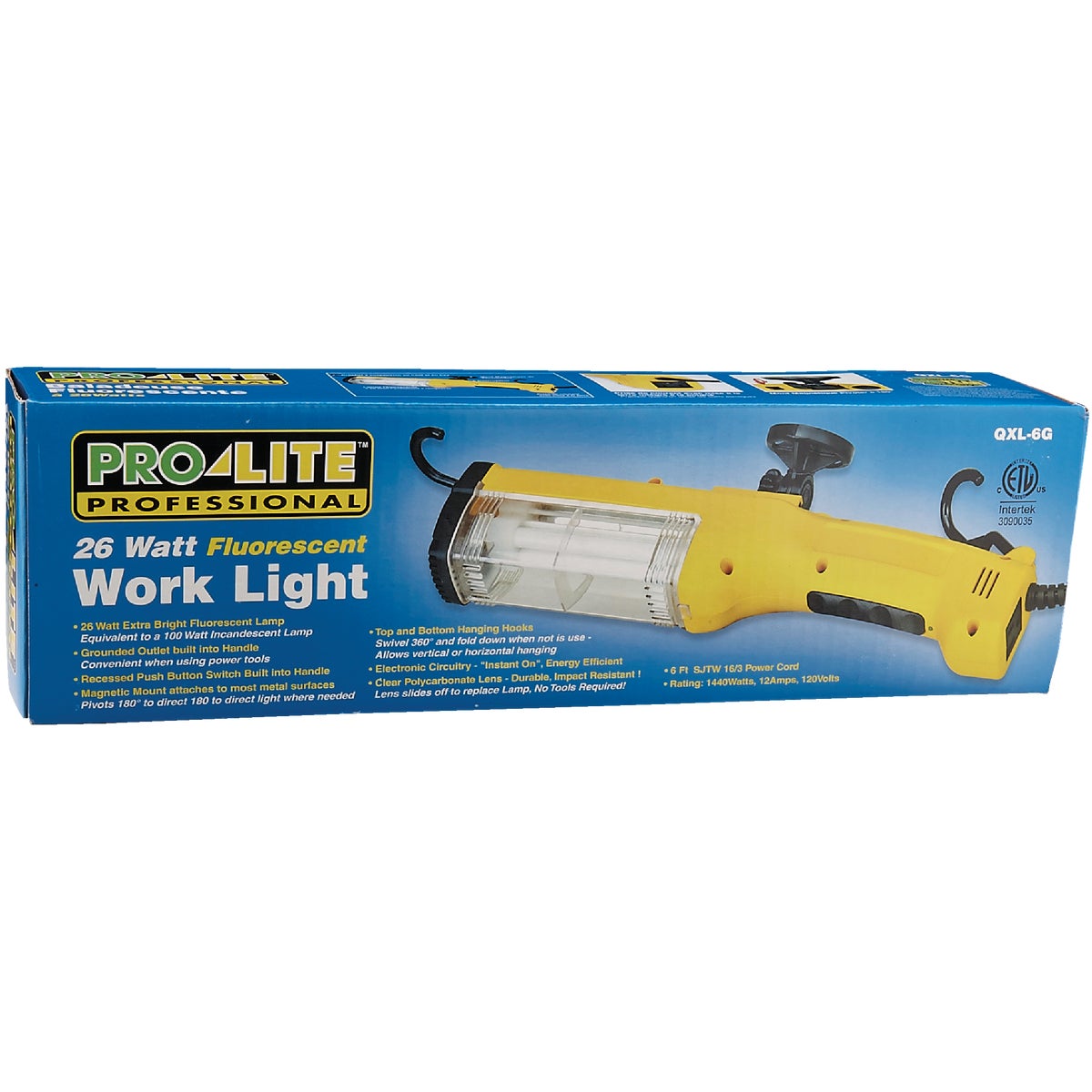 Alert Stamping 26W Fluorescent Trouble Light with 6 Ft. Power Cord