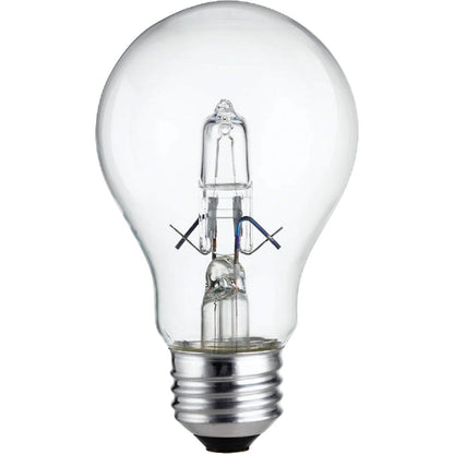 Philips 100W Equivalent Clear Medium Base A19 Halogen Light Bulb (2-Pack)