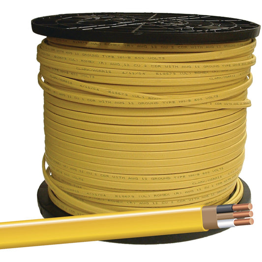 Romex 400 Ft. 12-2 Solid Yellow NMW/G Electrical Wire