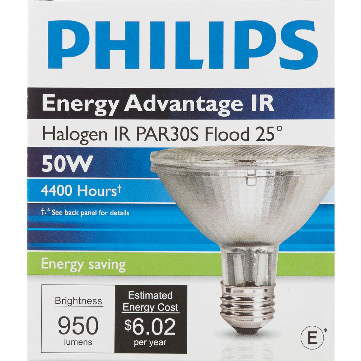 Philips Energy Advantage IR 75W Equivalent Clear PAR30S Medium Halogen Floodlight Light Bulb