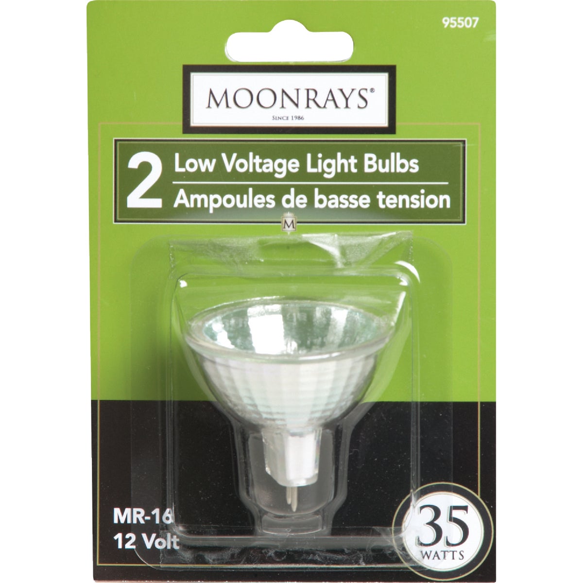 Woods Moonrays 45W Equivalent Clear GU5.3 Base MR16 Halogen Floodlight Light Bulb