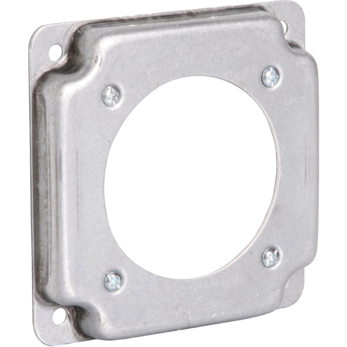 Raco 2.465 In. Dia. Receptacle 4 In. x 4 In. Square Device Cover