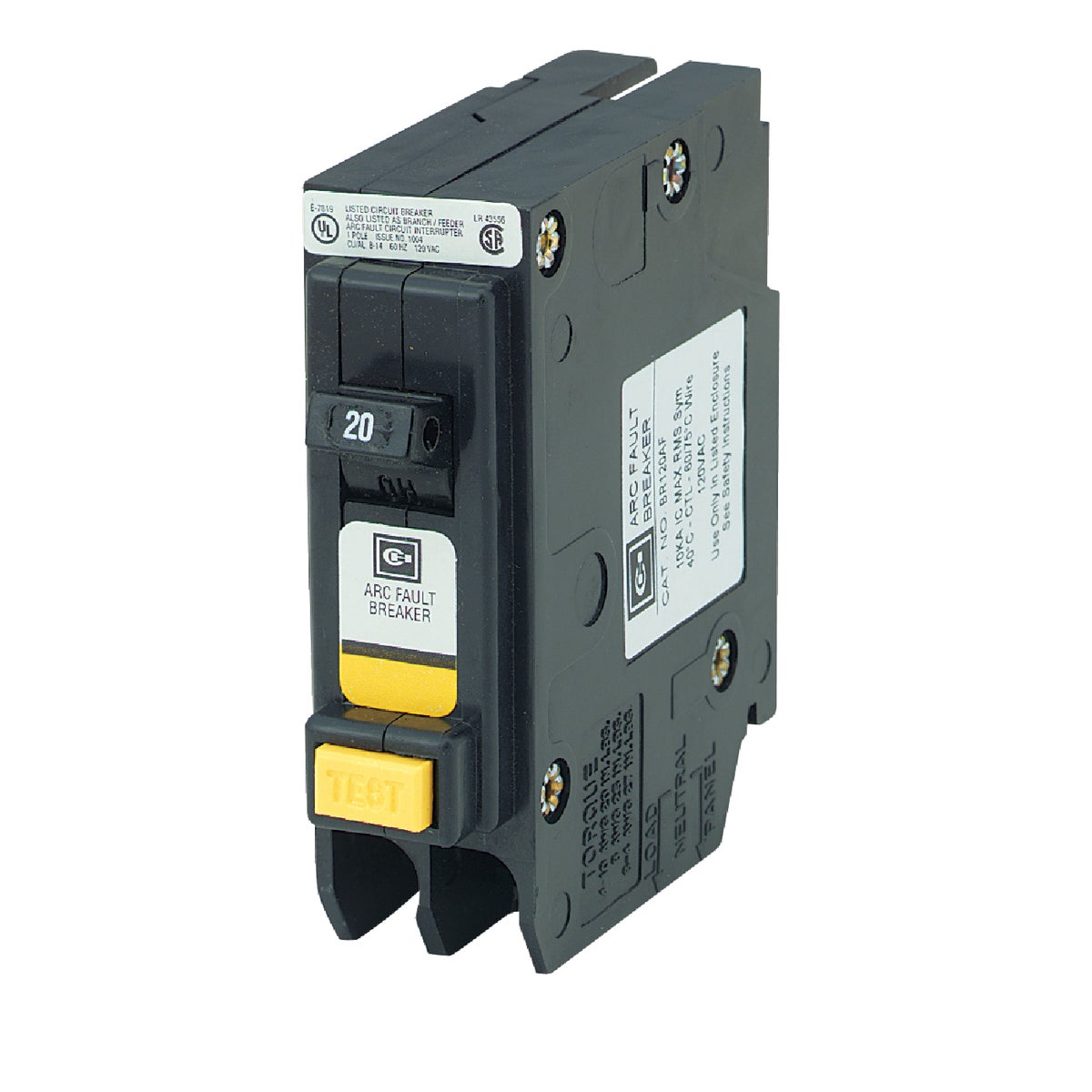 Eaton BR 20A Single-Pole AFCI Arc Fault Breaker