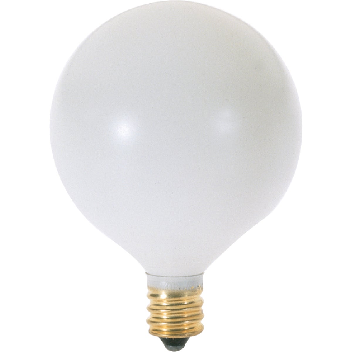Satco 60W Frosted Soft White Candelabra Base G16.5 Incandescent Globe Light Bulb (2-Pack)