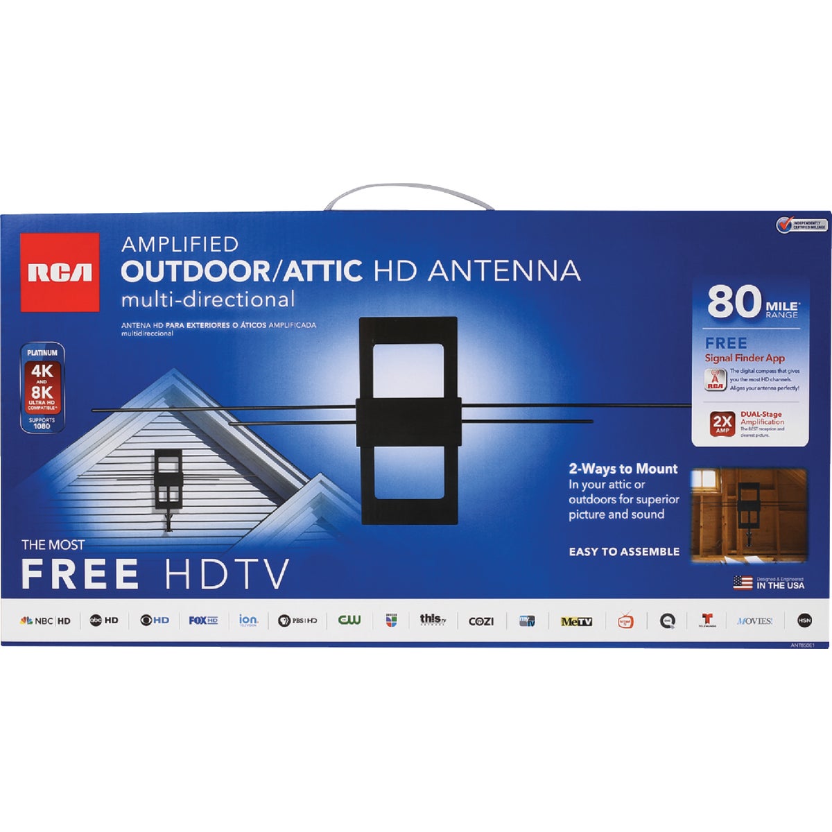 RCA Amplified Outdoor HD Antenna