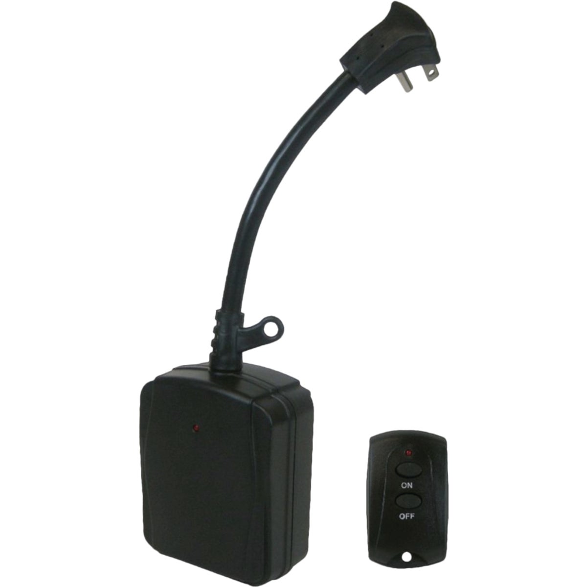 Prime 80 Ft. Black Outdoor Wireless Switch with Remote Control