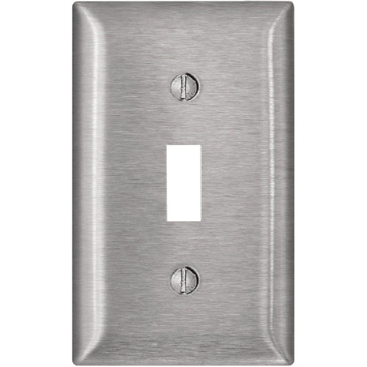 Leviton 1-Gang Stainless Steel Toggle Magnetic C-Series Switch Wall Plate