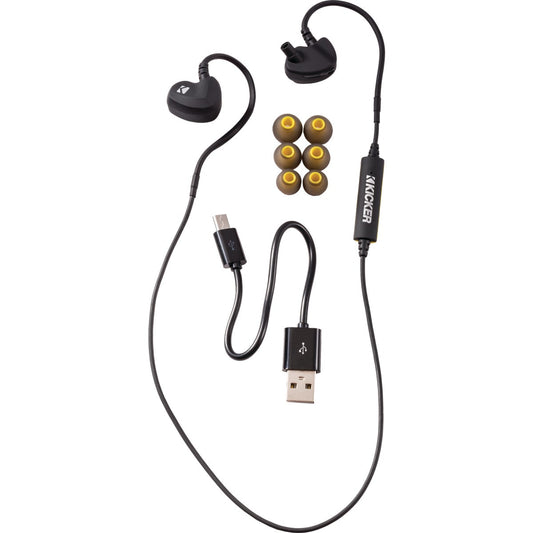 Kicker EB300 Bluetooth Black Earbuds