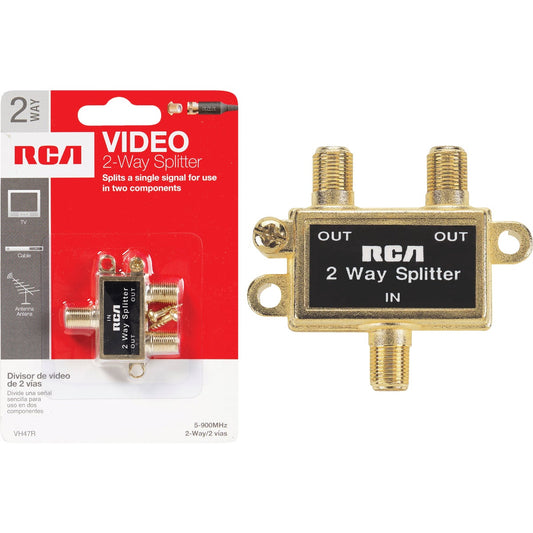 RCA 2-Way Coaxial Splitter