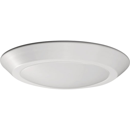 Satco Nuvo 7 In. White 578-Lumen 60W-Equivalent LED Disk Flush Mount Light Fixture
