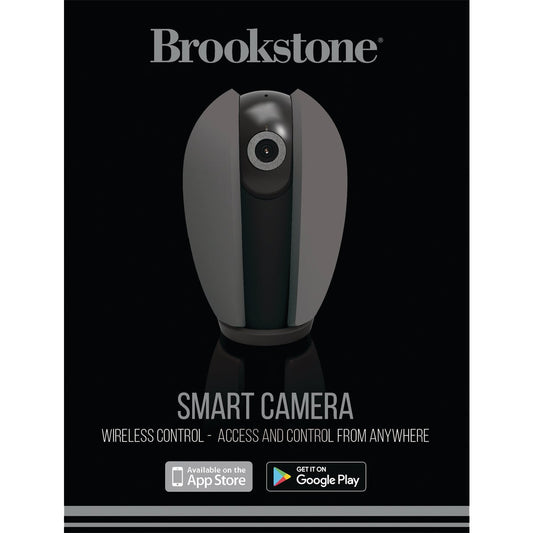 Brookstone Plug-In Indoor Gray Pan & Tilt Smart Security Camera