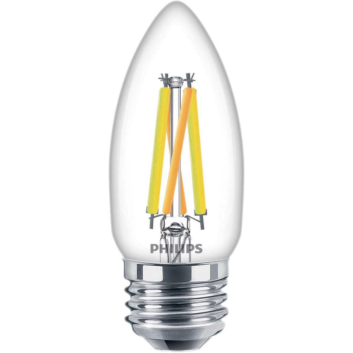 Philips Ultra Definition 60W Equivalent Soft White B11 Medium LED Decorative Light Bulb (3-Pack)