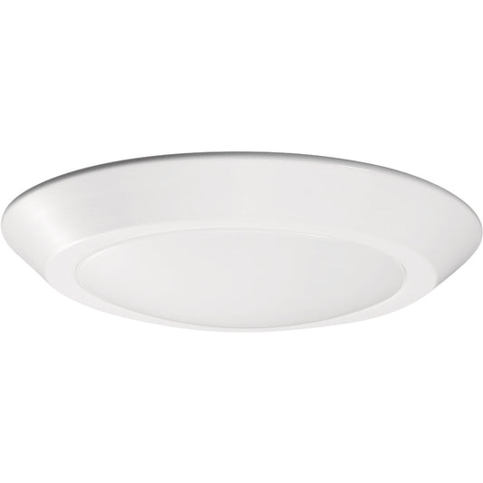 Satco Nuvo 7 In. 60W-Equivalent High-Lumen LED Disk Flush Mount Light Fixture White
