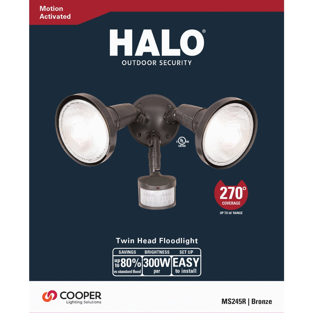 All-Pro Bronze Motion Sensing Dusk To Dawn Incandescent Floodlight Fixture