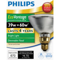Philips EcoVantage 60W Equivalent Clear Medium Base PAR38 Halogen Floodlight Light Bulb