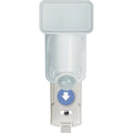 Heath Zenith White Motion Activated Single Head LED Solar Powered Security Light Fixture, 300-Lumen