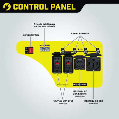 Champion 7500W Gasoline Powered Electric Start Portable Generator (California Compliant)