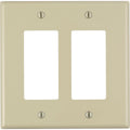 Leviton Decora 2-Gang Plastic Oversized Rocker Decorator Wall Plate, White