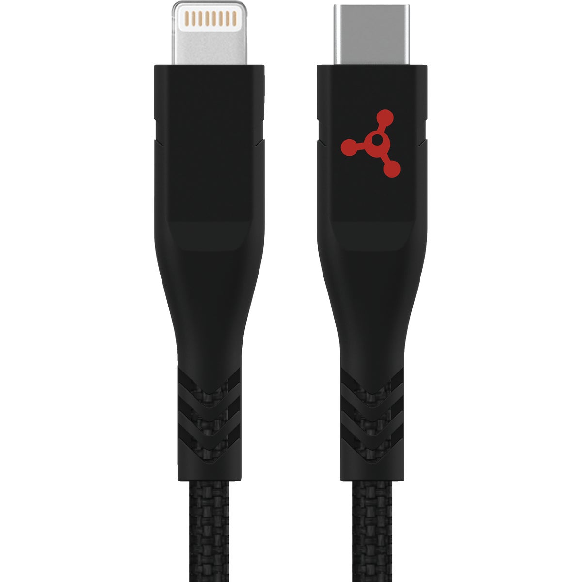 Fuse 3 Ft. Black Lightning to USB-C MFI Charging & Sync Cable