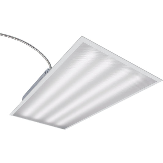 Metalux 2 Ft. x 4 Ft. LED Prismatic Panel Ceiling Light Fixture