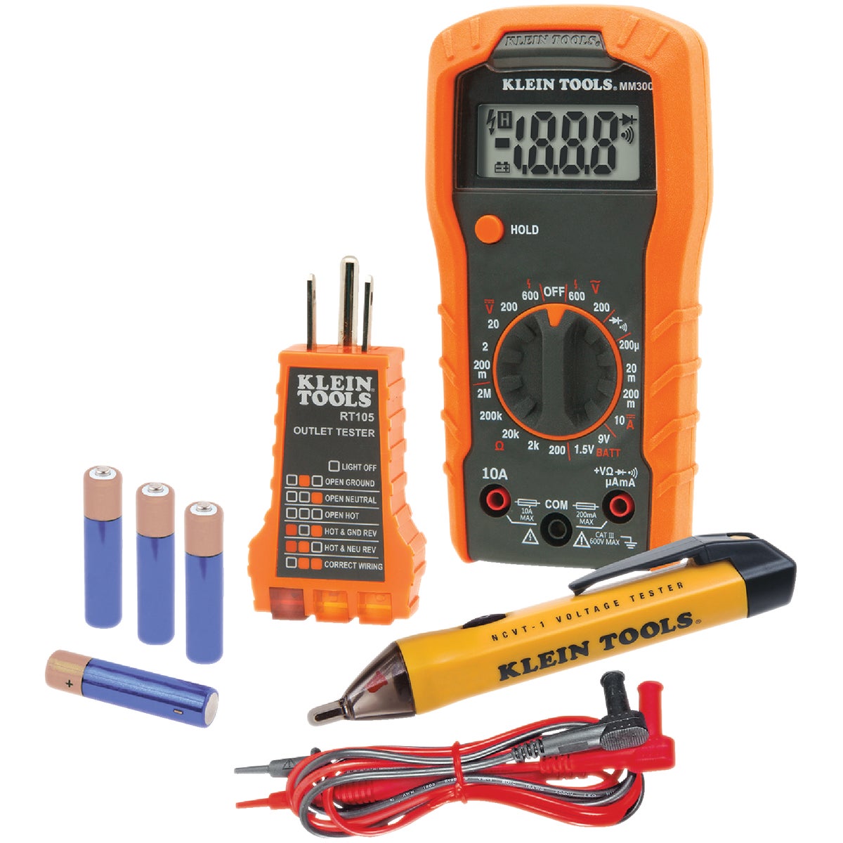 Klein 3-Piece Multimeter Test Kit