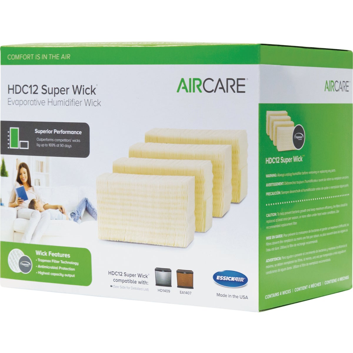 Essick Air HDC12 Humidifier Wick Filter (4-Pack)