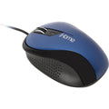 iHome Blue Corded Ergonomic USB Desktop Mouse