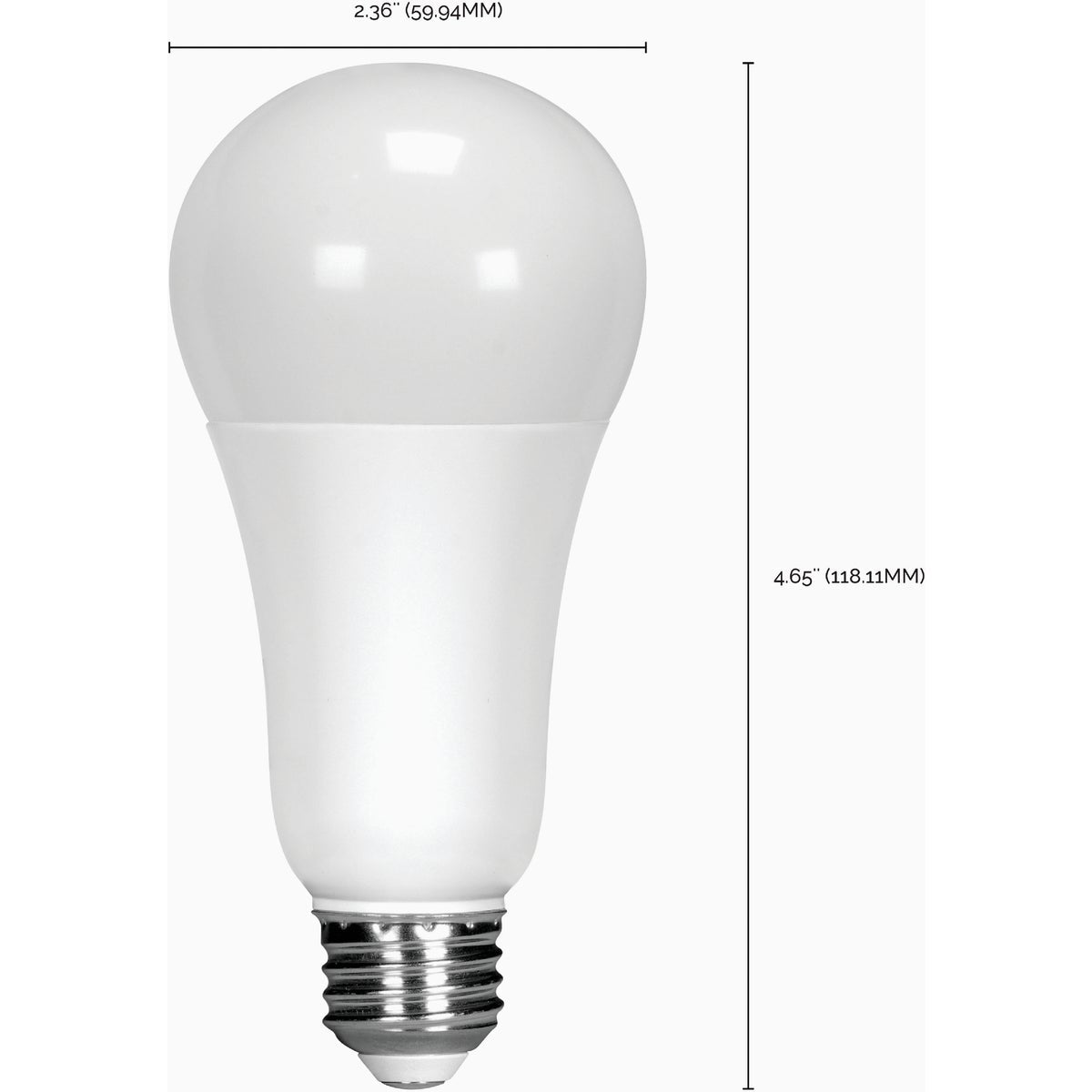 Satco 100W Equivalent Natural Light A21 Medium Dimmable LED Light Bulb