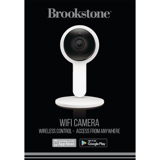 Brookstone Plug-In Indoor White WiFi Security Camera