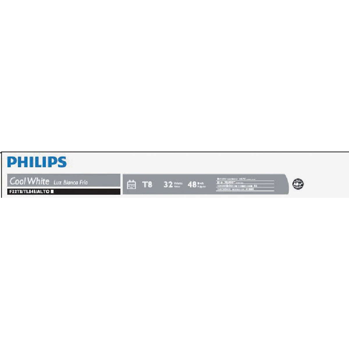 Philips ALTO 32W 48 In. Cool White T8 Medium Bi-Pin Fluorescent Tube Light Bulb (2-Pack)