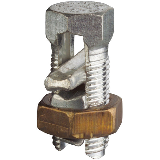 Blackburn 4/0 Str. to 4 Sol. Tin Plated Copper Alloy  Split Bolt Connector