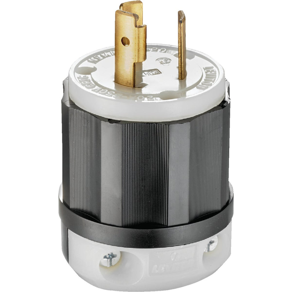 Leviton 20A 250V 3-Wire 2-Pole Industrial Grade Locking Cord Plug