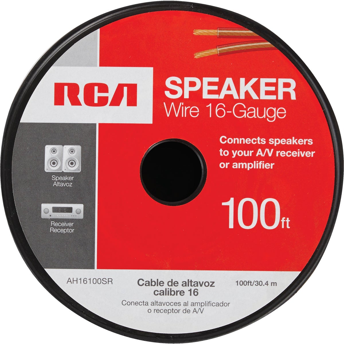 RCA 100 Ft. 16-2 Stranded Speaker Wire