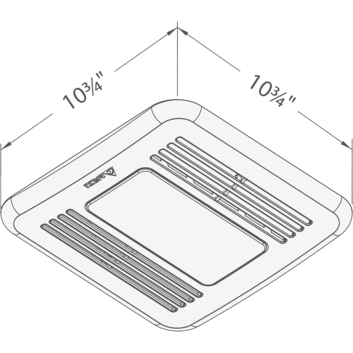 Delta BreezGreenBuilder 80 CFM 0.8 Sones Bath Exhaust Fan with Humidity Sensor & Light