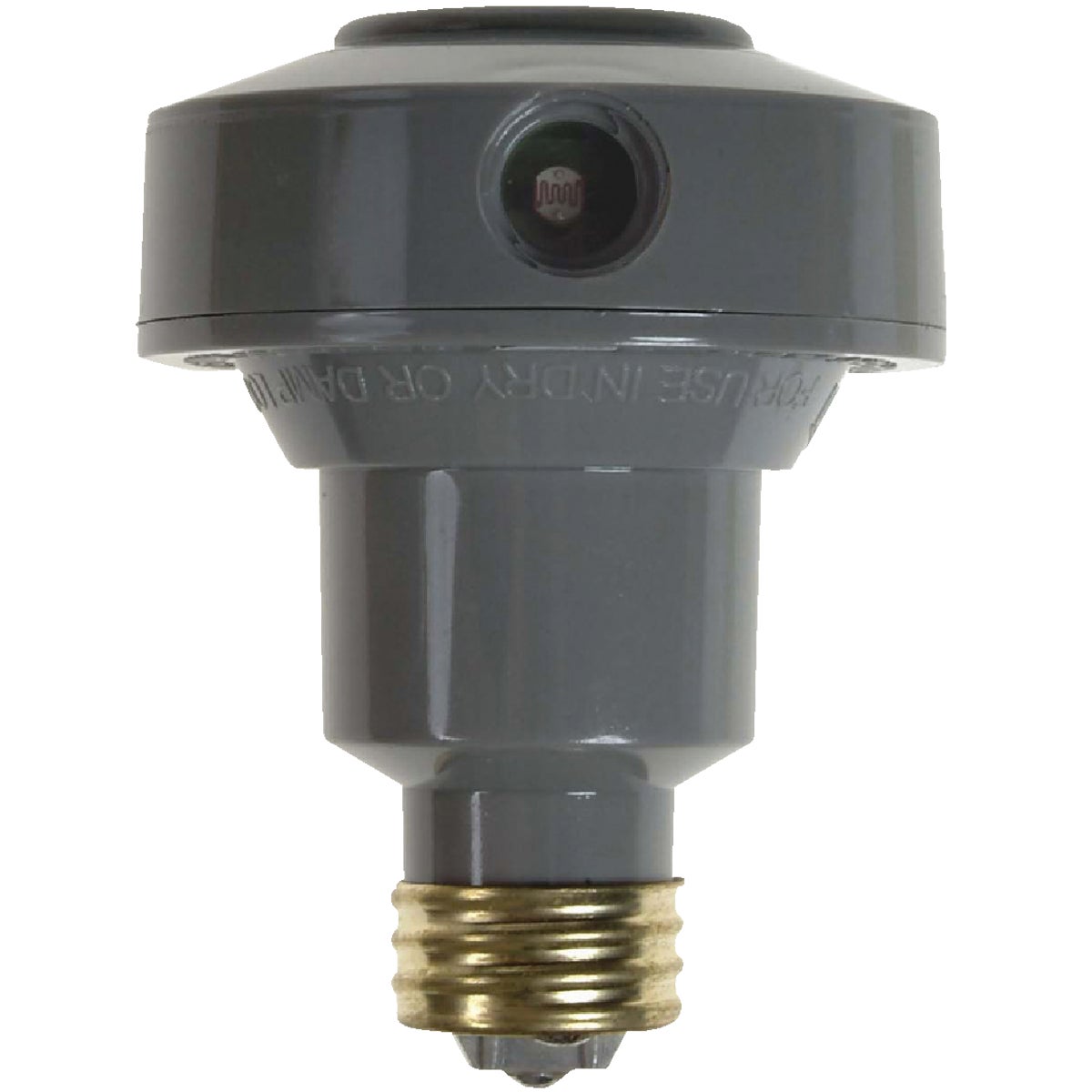 Amerelle Screw-In Gray Floodlight Photocell Lamp Control