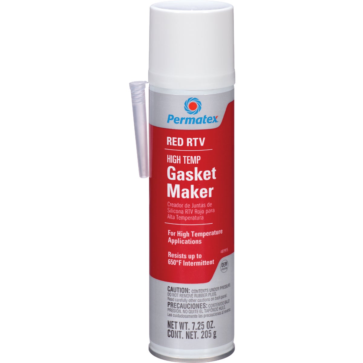 Permatex 7.25 Oz. High-Temp Red RTV Silicone Gasket Maker