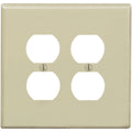 Leviton Mid-Way 2-Gang Thermoplastic Nylon Outlet Wall Plate, Ivory