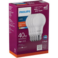 Philips 40W Equivalent Soft White A19 Medium LED Light Bulb (4-Pack)