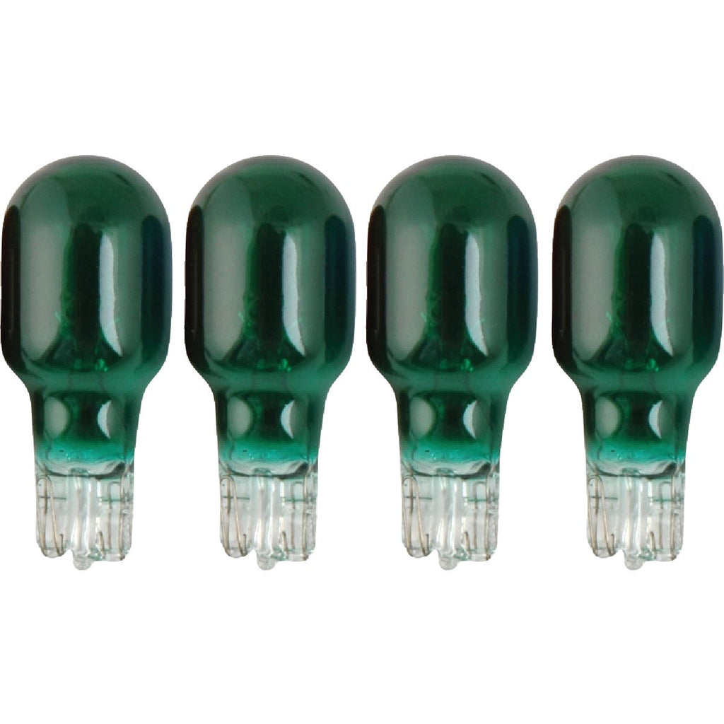 Moonrays 4W Green T5 Wedge Base Landscape Low Voltage Light Bulb (4-Pack)