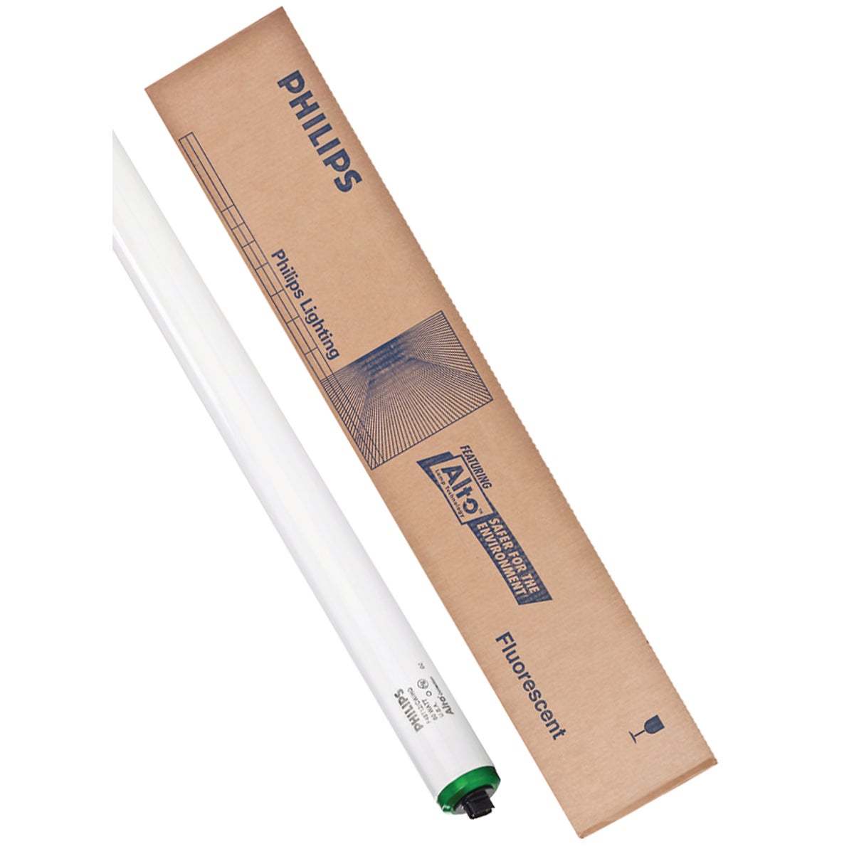 Philips 60W 48 In. Cool White T12 Recessed Double Contact High Output Fluorescent Tube Light Bulb