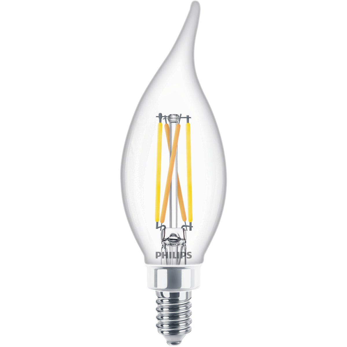 Philips Ultra Definition 25W Equivalent Soft White BA11 Candelabra LED Decorative Light Bulb (3-Pack)