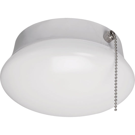 ETi Solid State Lighting Spin Light 7 In. LED Flush Mount Light Fixture with Pull Chain