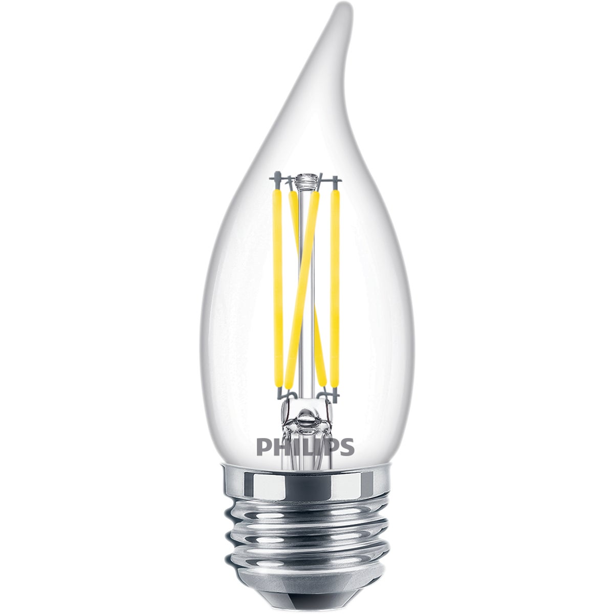 Philips Ultra Definition 60W Equivalent Daylight BA11 Medium LED Decorative Light Bulb (3-Pack)