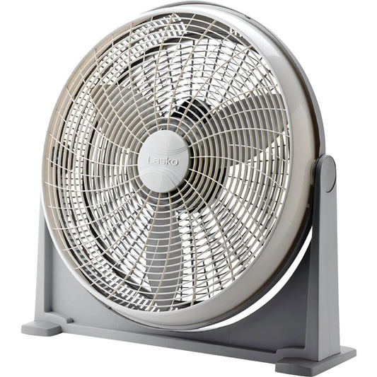 Lasko 20 In. 3-Speed Gray Air Circulator Floor Fan